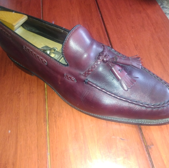 Allen Edmonds Mens Burgundy Grayson Tassel Loafer 11D (194)